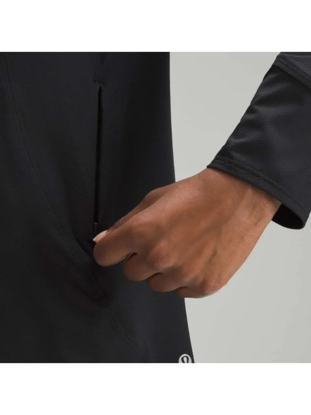 Lululemon Abrasion-Resistant High-Coverage Long-Sleeve Shirt Black